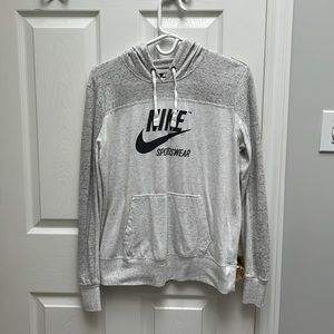 Nike, thin white hoodie